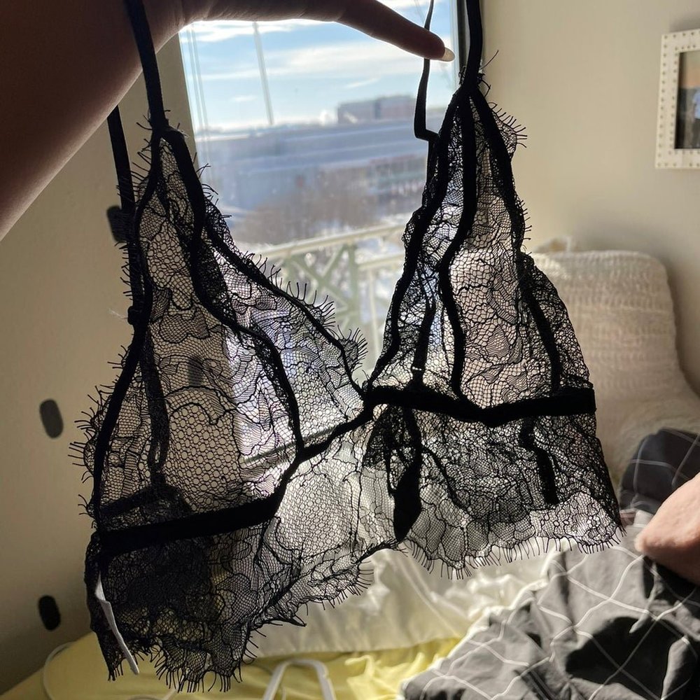 PRINCESS POLLY KC BRALETTE BLACK SIZE 0